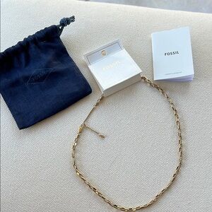 Fossil Gold-Tone Necklace